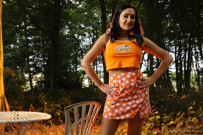 OnlyTease Bonnie miniskirt and pantyhose